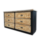 Old workshop furniture with 6 drawers.