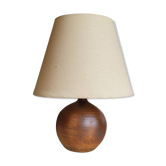 Lampe boule en grès pyrité