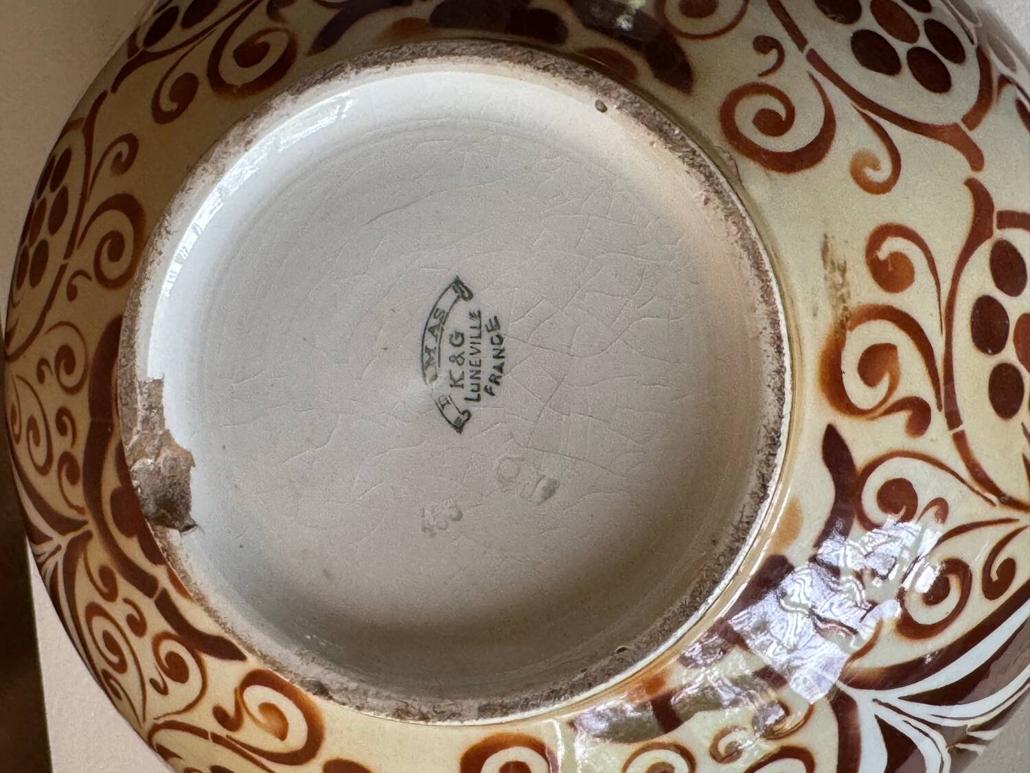 Large art deco flower pot