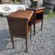 Paire de tables de chevet style Louis XV en chêne
