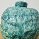 Turquoise round vase 1970 signed