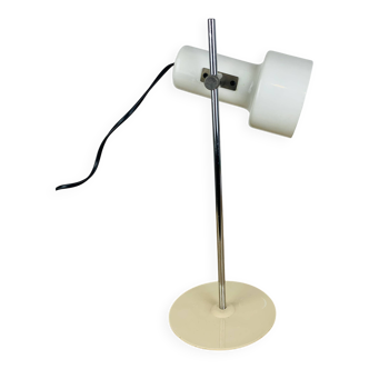 Lampe de bureau spot blanc années 60, vintage