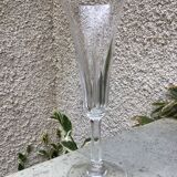 Set of 6 crystal champagne flutes Saint Louis