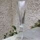 Set of 6 crystal champagne flutes Saint Louis