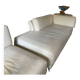 Vintage leather daybed and chaise longue by Habitat