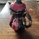 Vallauris Chrome Enameled Ceramic Teapot or Coffee Pot