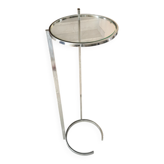 Gueridon haut chromé - Art déco