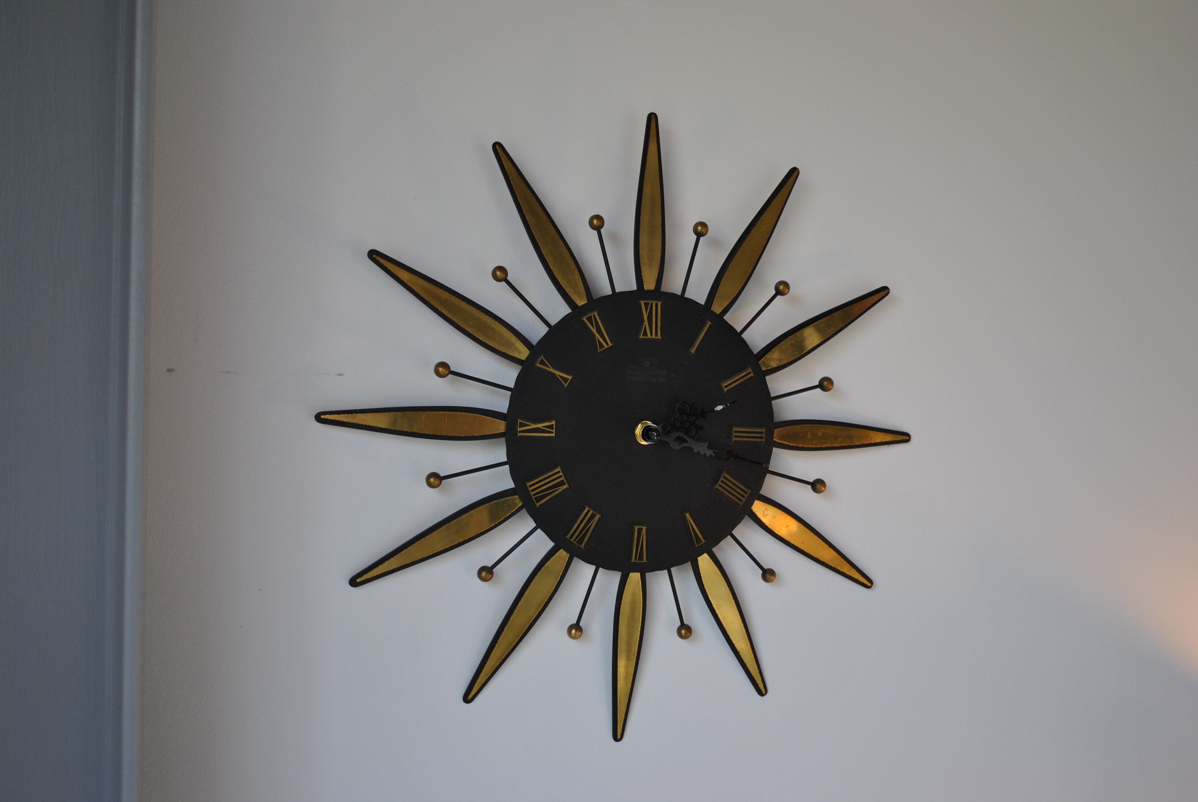 Vintage sun clock 1960