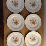 Assiettes plates Digoin Sarreguemines