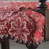 Vintage 19th century Danish Baroque oak armchair - Louis XV style