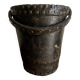 Studded leather wastepaper basket Arts & Crafts 1920 popular art