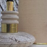 Table lamp in marble, brass and plastic, 1960