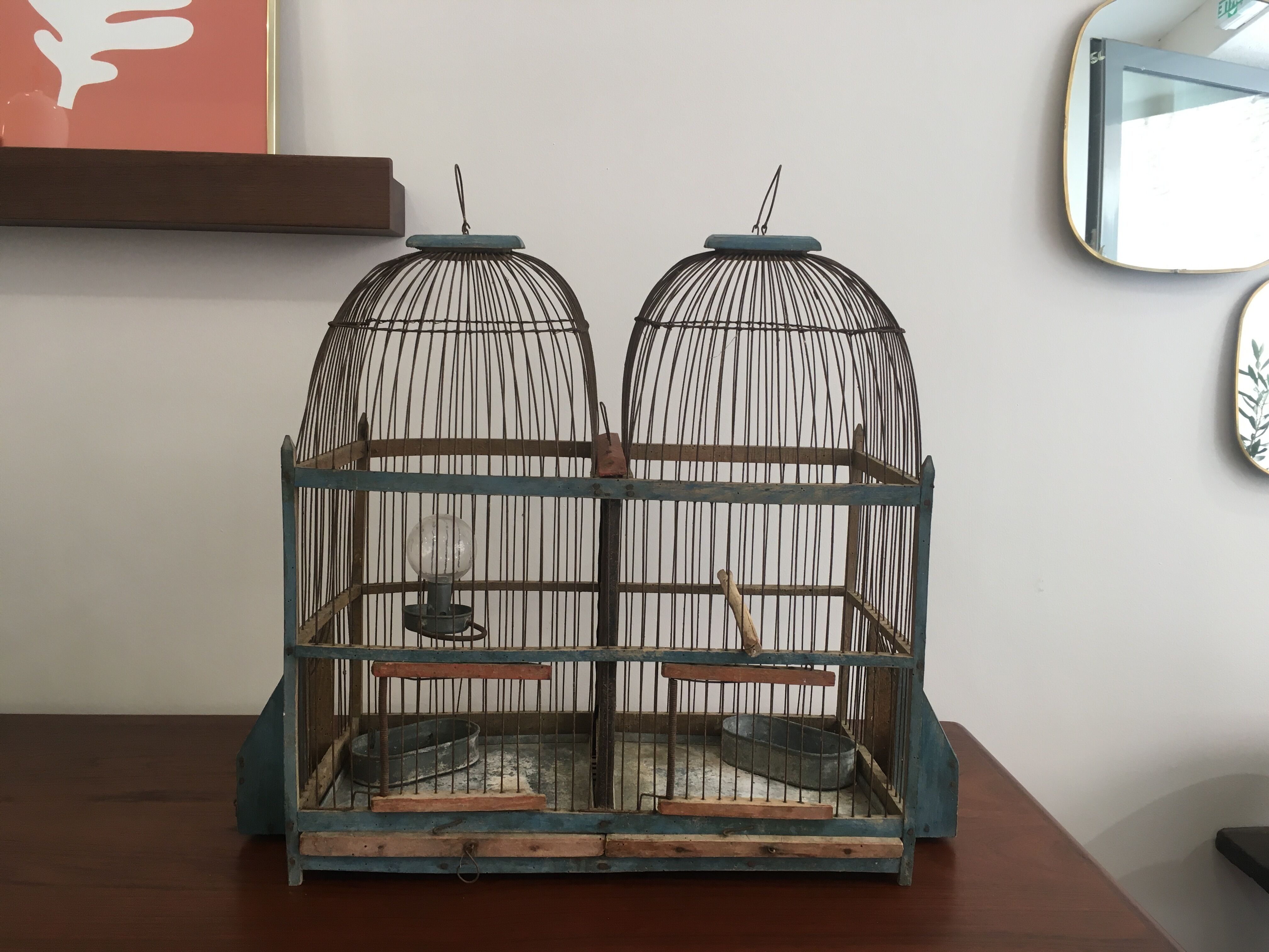 Double bird cage