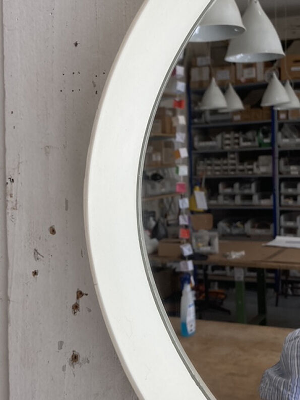 Contemporary mirror white frame