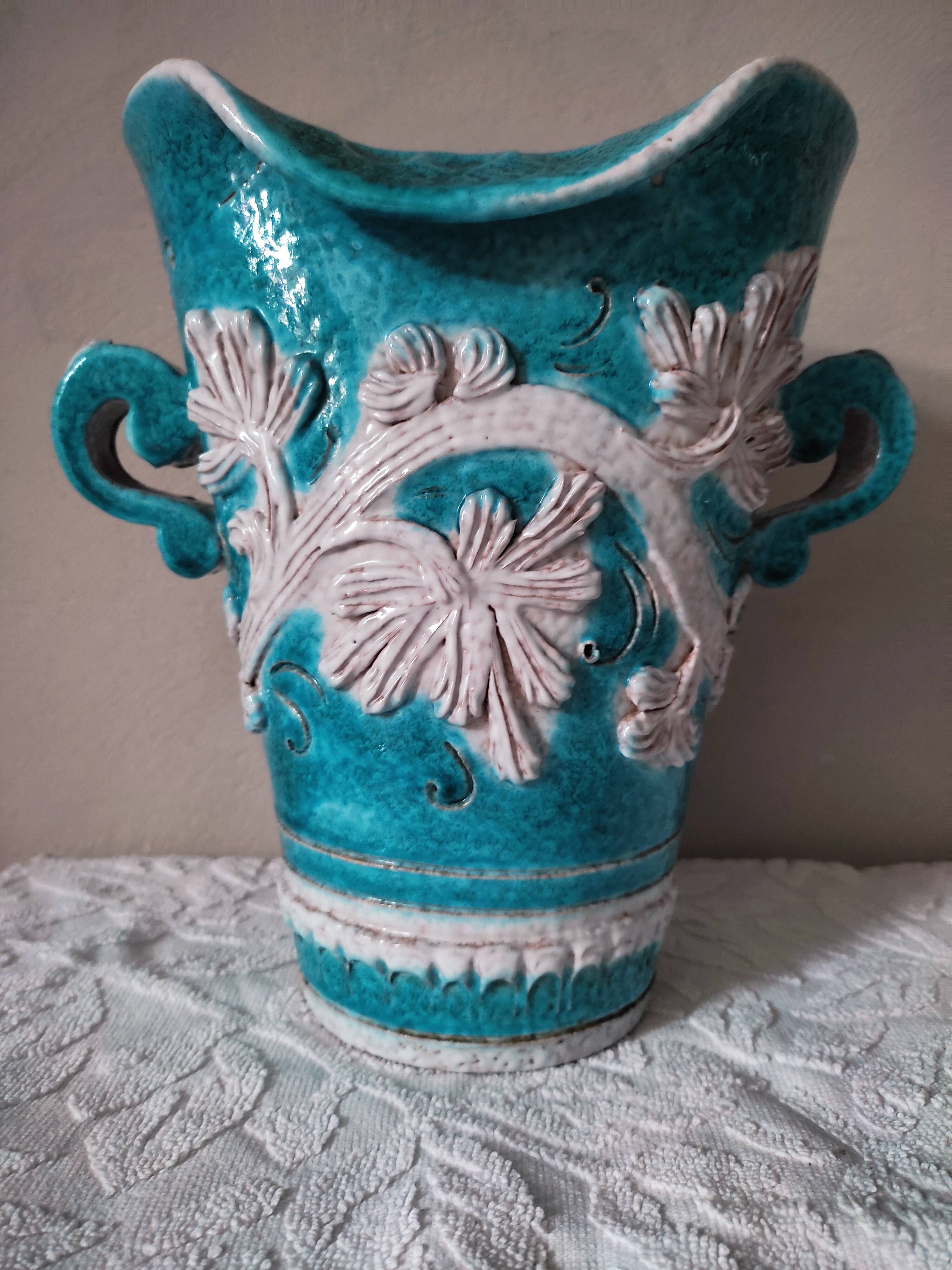 Baroque ceramic vase