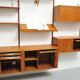 Danish teak wall unit by Kai Kristiansen for Feldballes Møbelfabrik