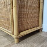 Rattan wardrobe