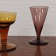 Set of 6 old liquor glasses on mismatched feet