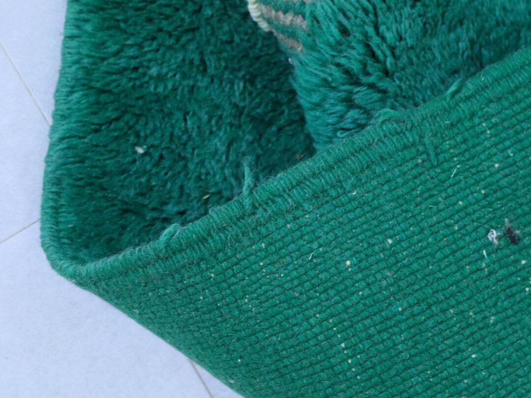 Tapis marocain vert - Tapis sur mesure 2.5/1.5cm