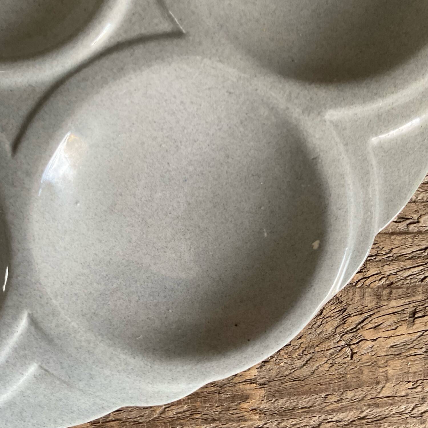 3 Art Deco oyster plates Digoin Sarreguemines