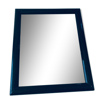 Miroir noir rectangulaire antique