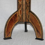 Oriental marquetry side table of the 1970s