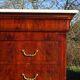 Commode en acajou et marbre blanc époque Restauration