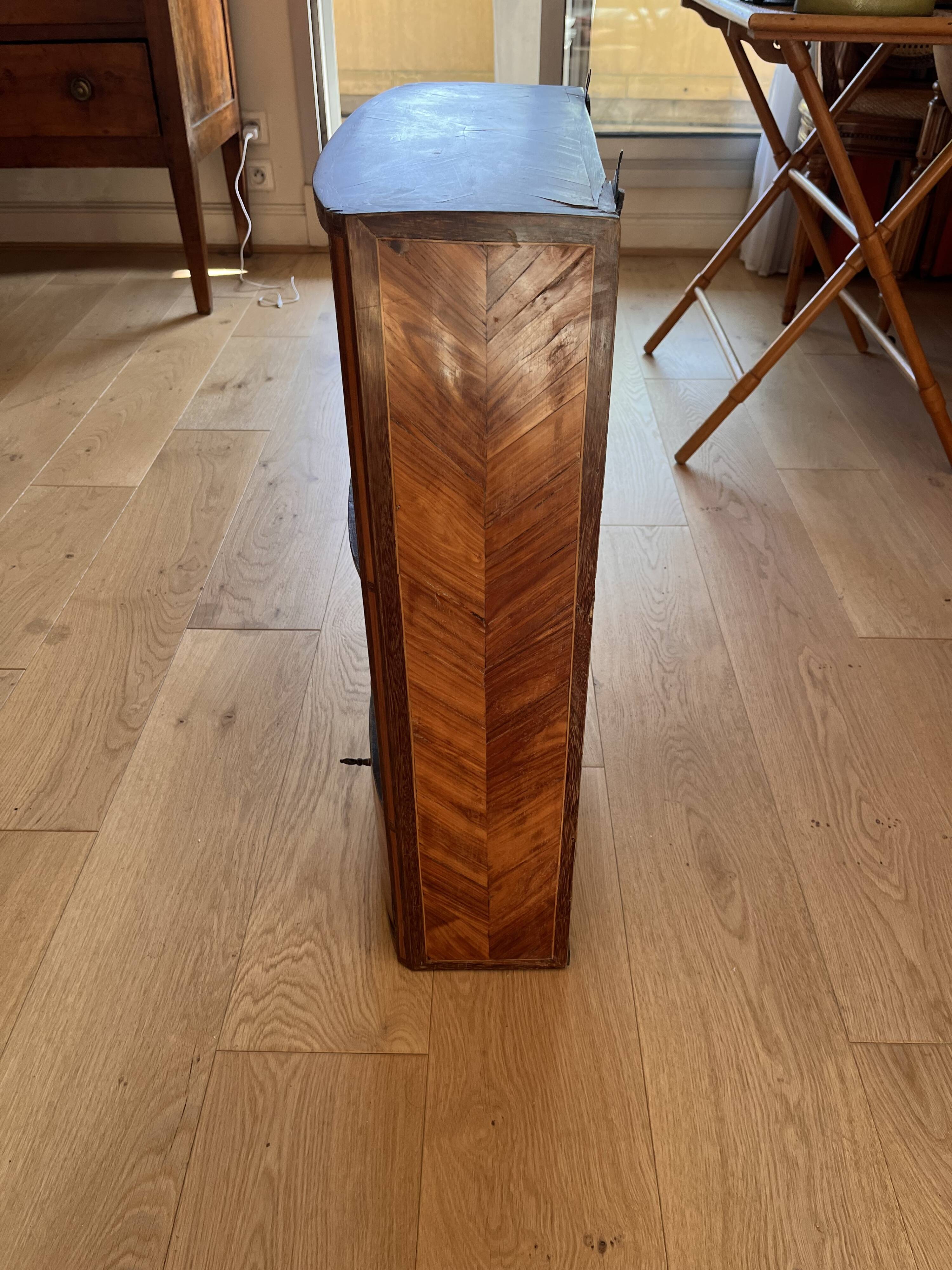 Small antique wall shelf / marquetry