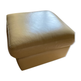Leather pouf