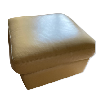 Pouf en cuir