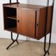Vintage modular bookcase in wood and metal, Italy, 1960
