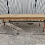 Farmhouse table turned foot and light wood 250cm