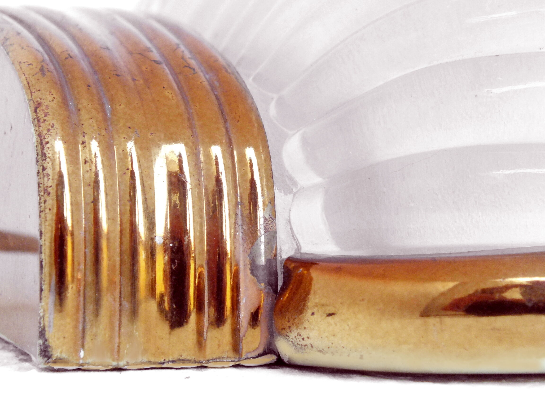 Seguso wall lamp decò years '30 design in glass and brass