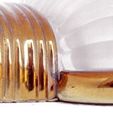 Seguso wall lamp decò years '30 design in glass and brass