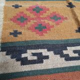 Kilim rug in jute and cotton. 125cm x 195cm