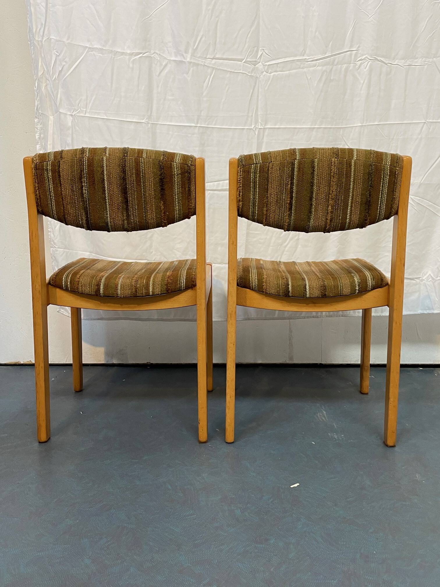 4 chaises vintage années 70