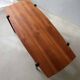 Vintage Creafort coffee table 1960s teak with rattan magazine shelf