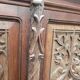Large buffet / carved oak wardrobe – Neo-Gothic decor –