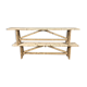 Paire de bancs en sapin aéro gommée
