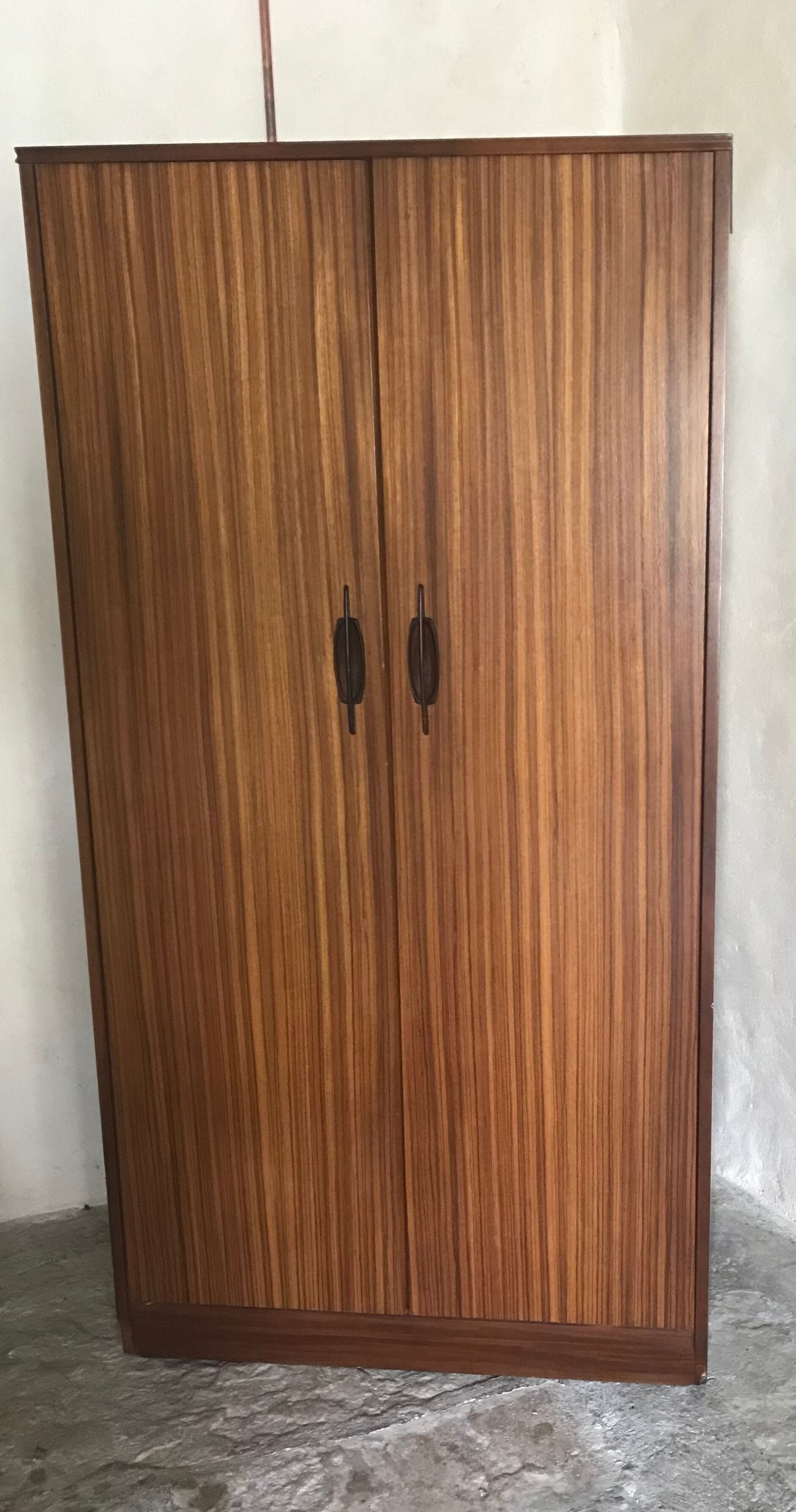 Scandinavian wardrobe vintage teak 1960-70's