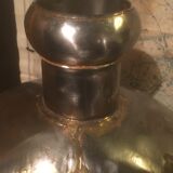 Pair of Radjasthan water bottles in polished metal