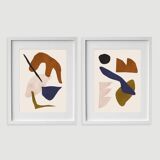 2 framed art prints