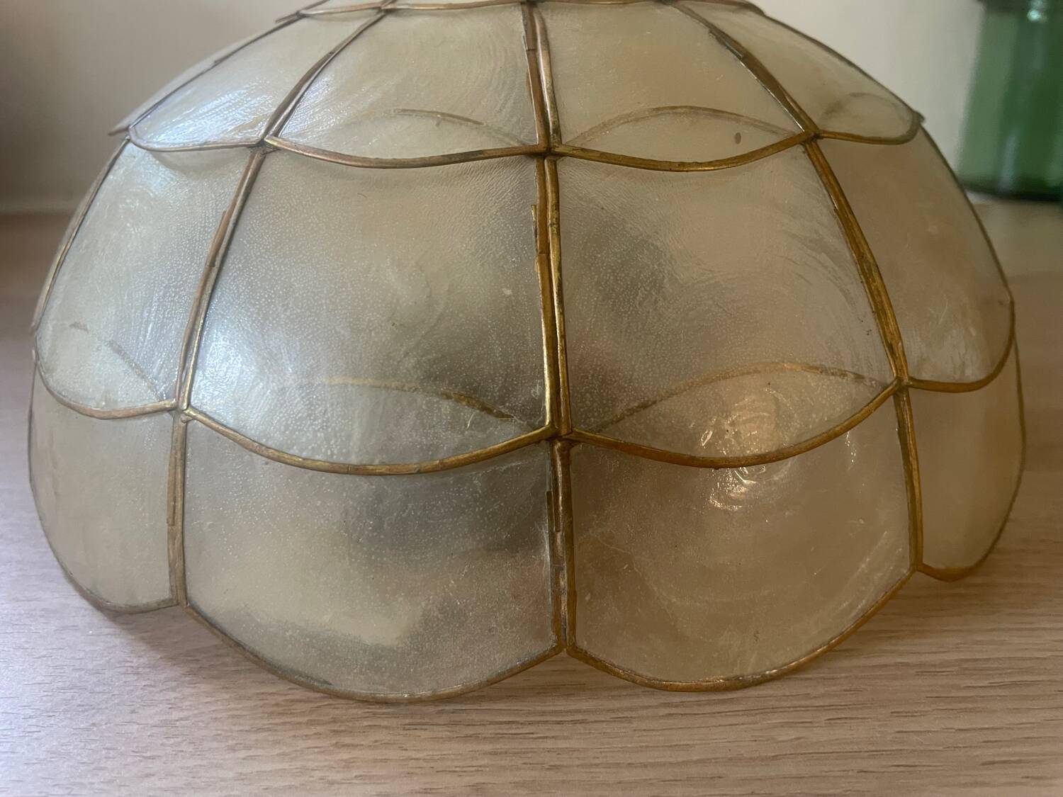 Vintage mother-of-pearl ceiling light