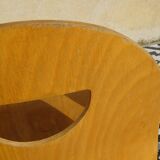 Light wood post-formed chairs, the 2.