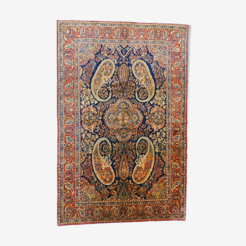 Persian living room carpet entirely handmade "Ghomseh" 330x217cm