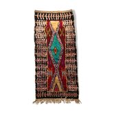 Moroccan Berber carpet Vintage Boucherouite 2.3x1.04m