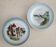 2 assiettes Saint Amand décor château