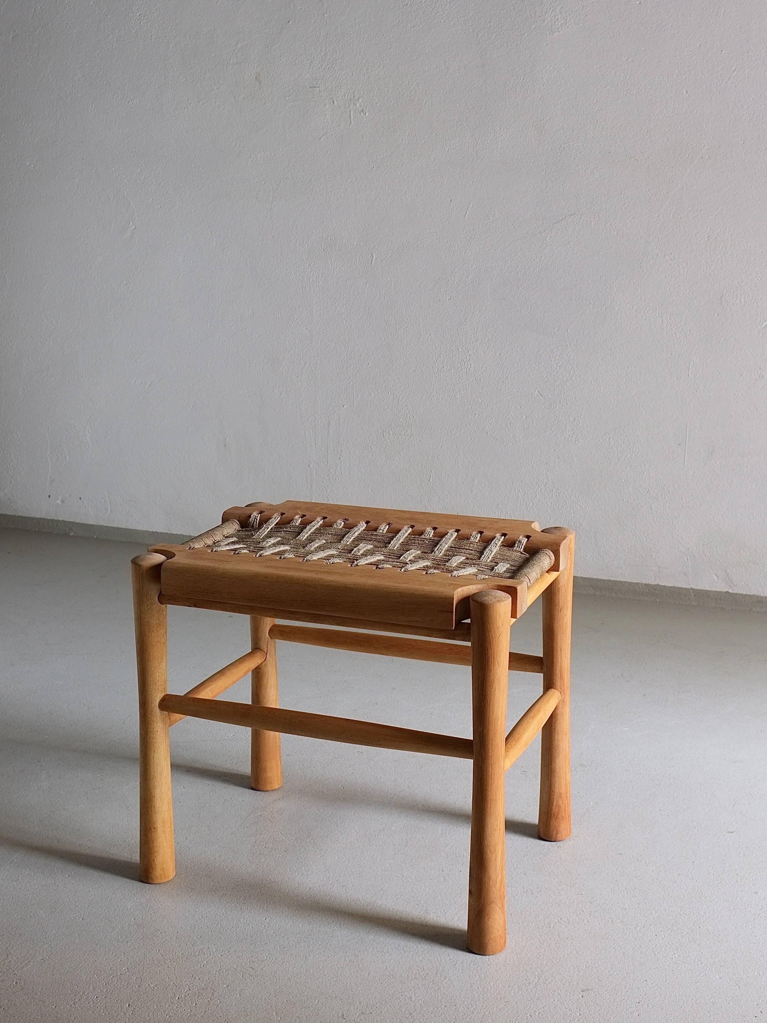 Woven seat stool | France | 1960s