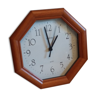Octagonal wall clock