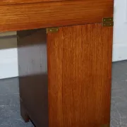 Vintage Military Campaign Desk with Brass Fittings